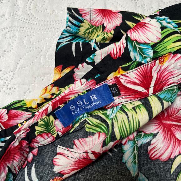 SSLR Floral Hawaiian Print Shirt Size 6/7 - Picture 5 of 7